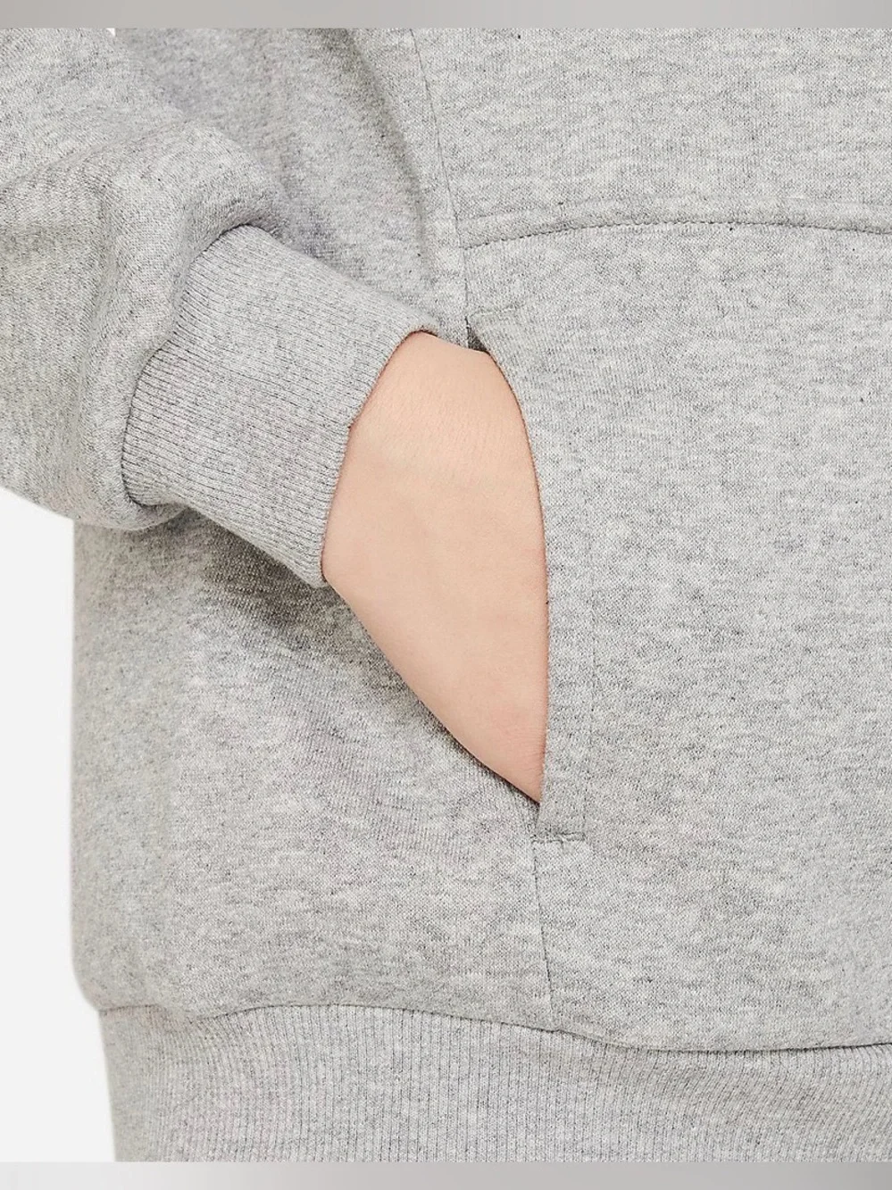 Classic Nike Heather Gray Hoodie- Youth Med